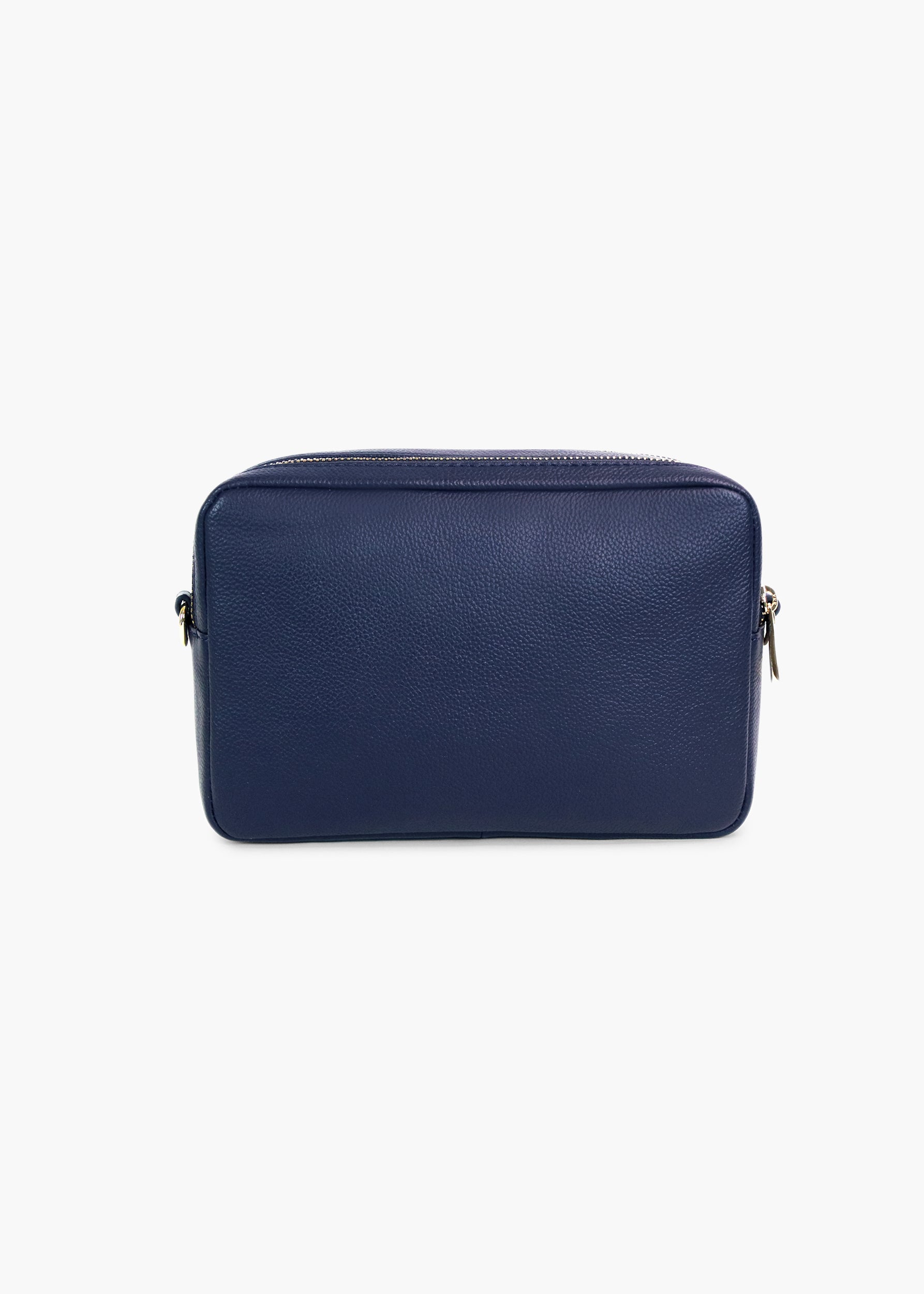 Allegra Navy Leather Crossbody Bag
