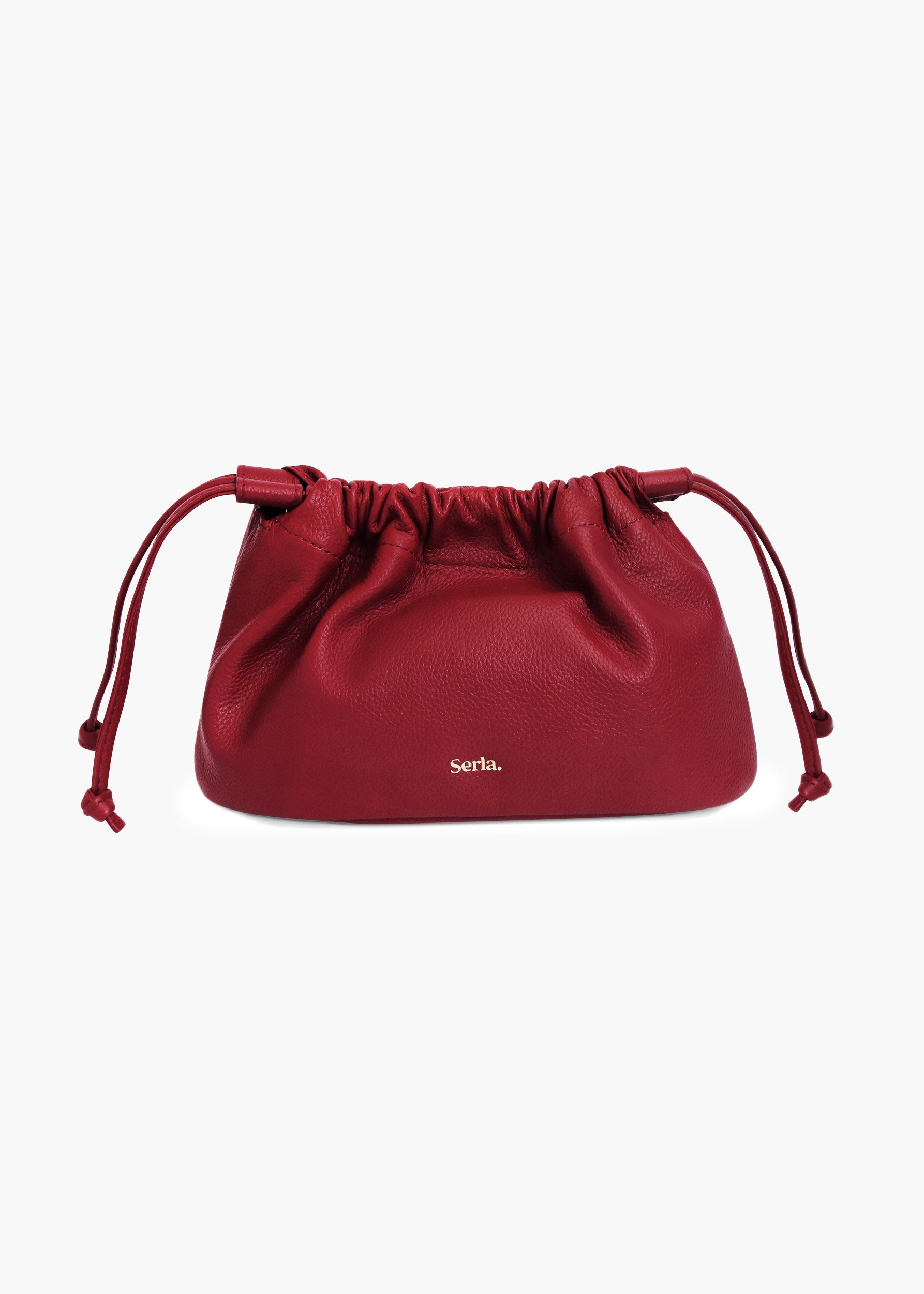 Celia Bordeaux Leather Crossbody Bag