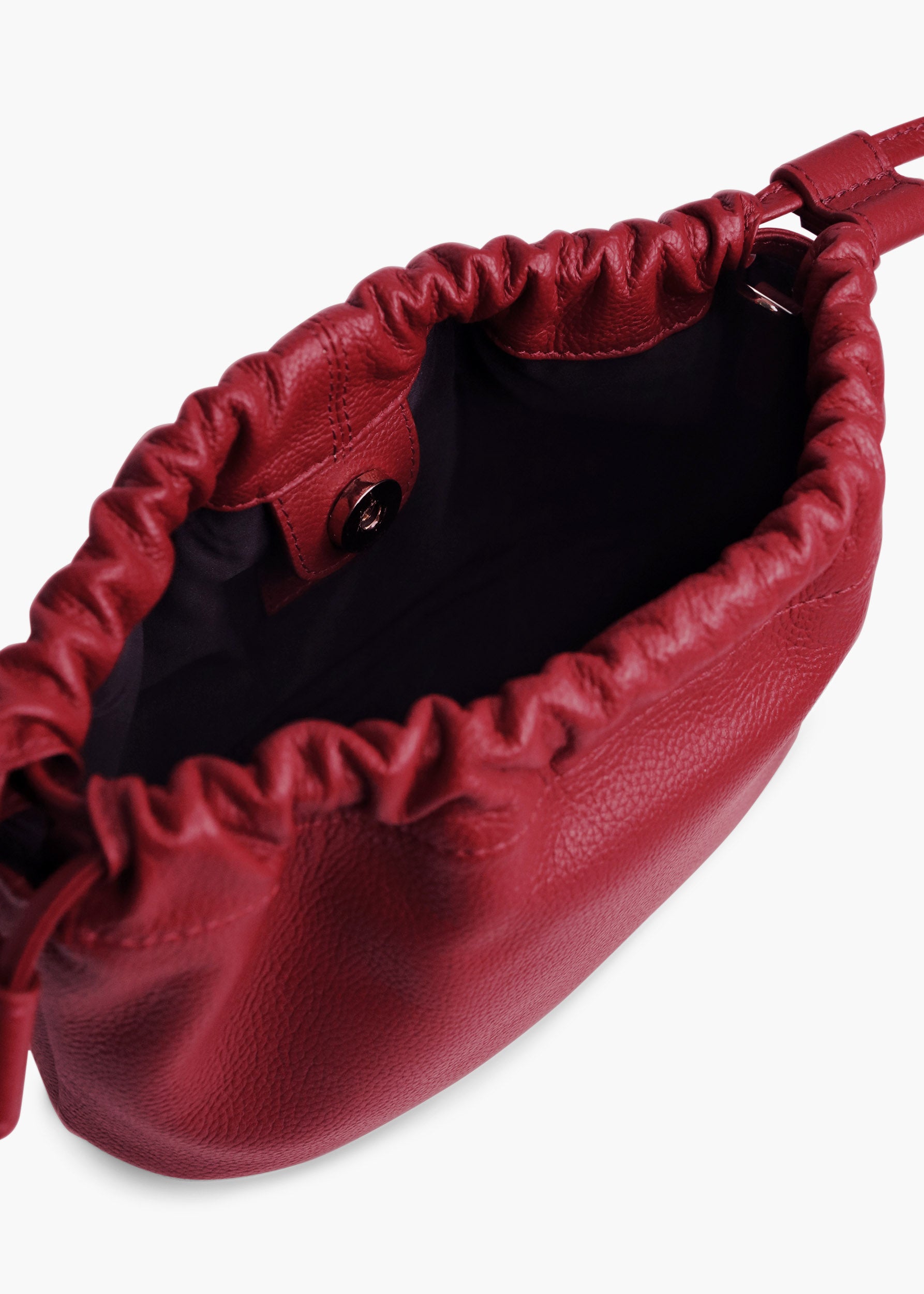 Celia Bordeaux Leather Crossbody Bag