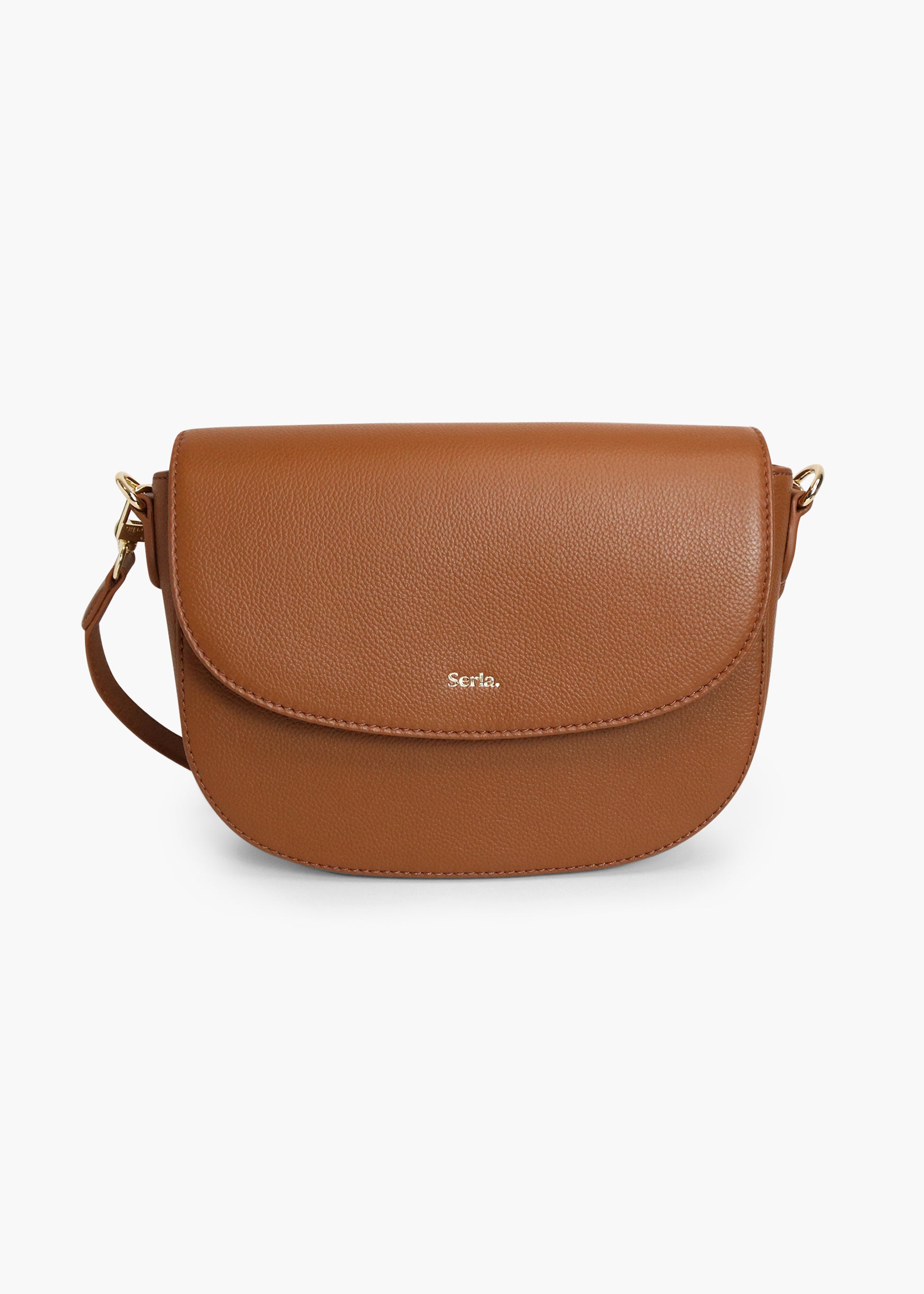 Elise Tan Leather Crossbody Bag