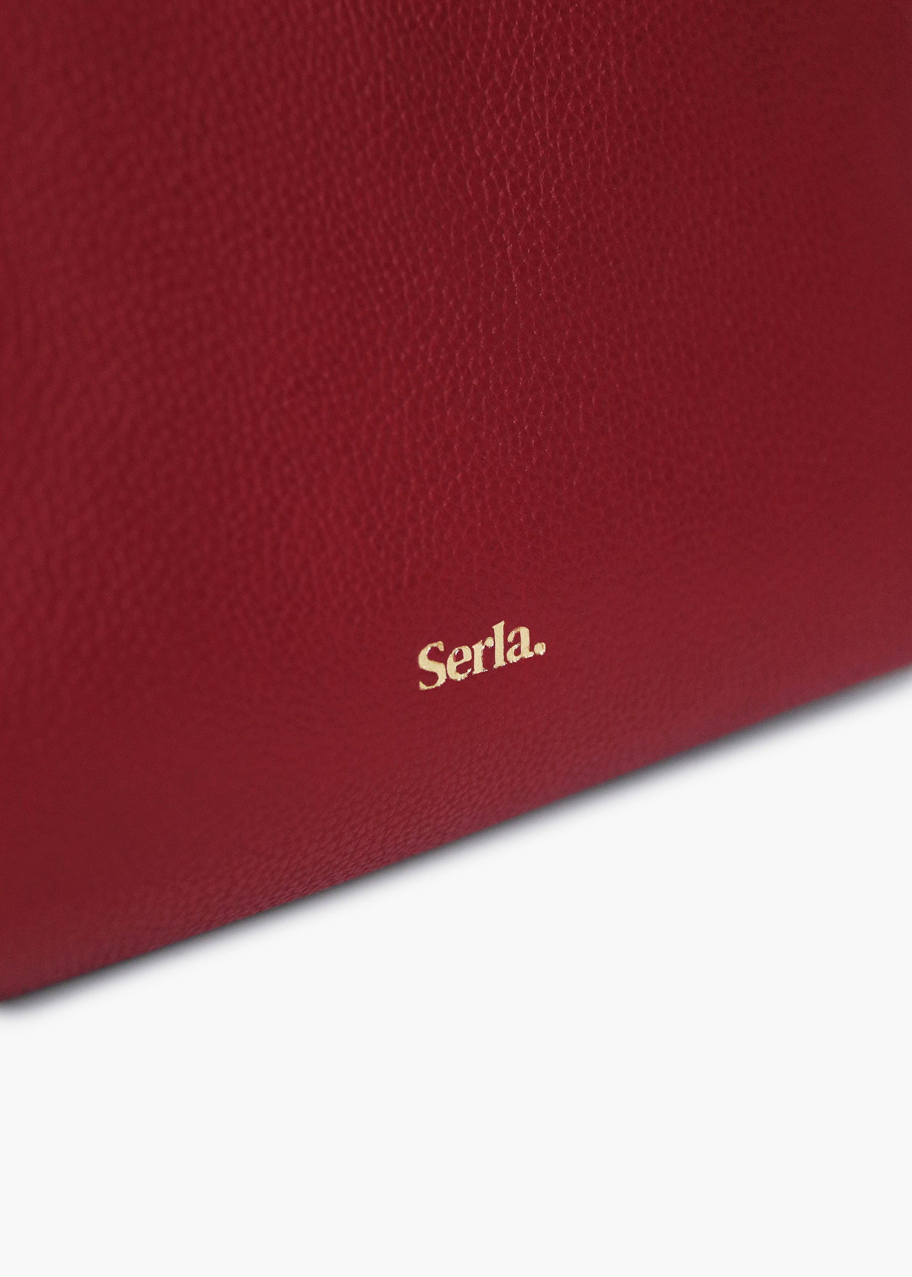 Ivy Bordeaux Leather Crossbody Bag