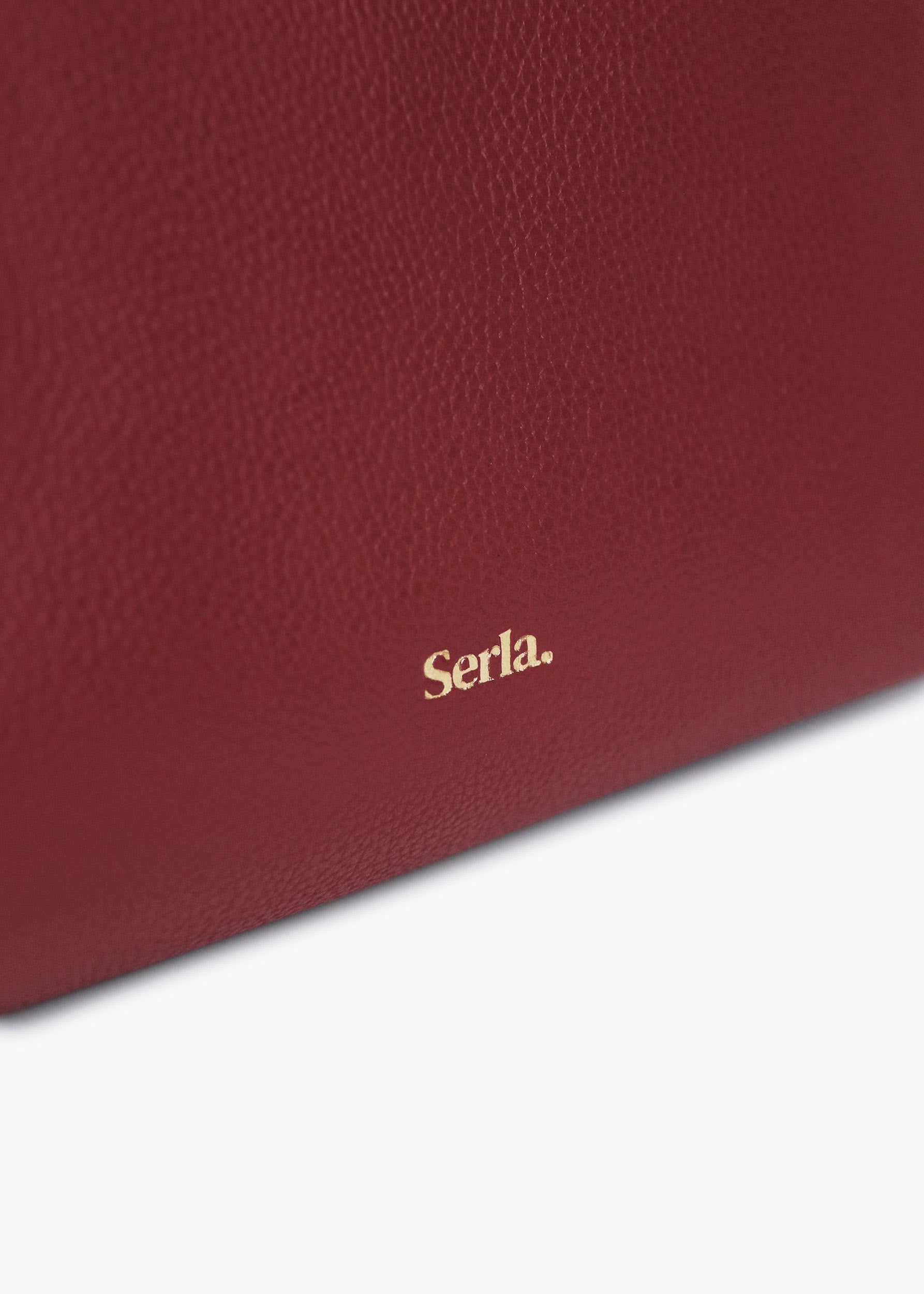 Ivy Bordeaux Leather Crossbody Bag