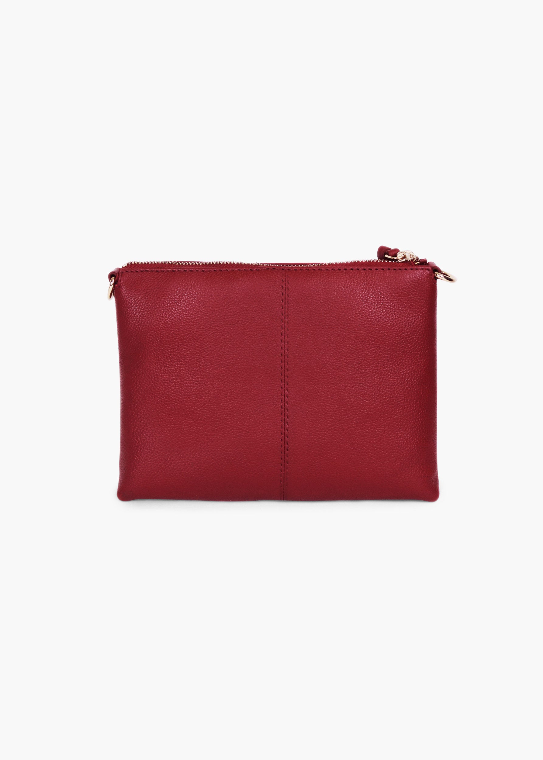 Ivy Bordeaux Leather Crossbody Bag