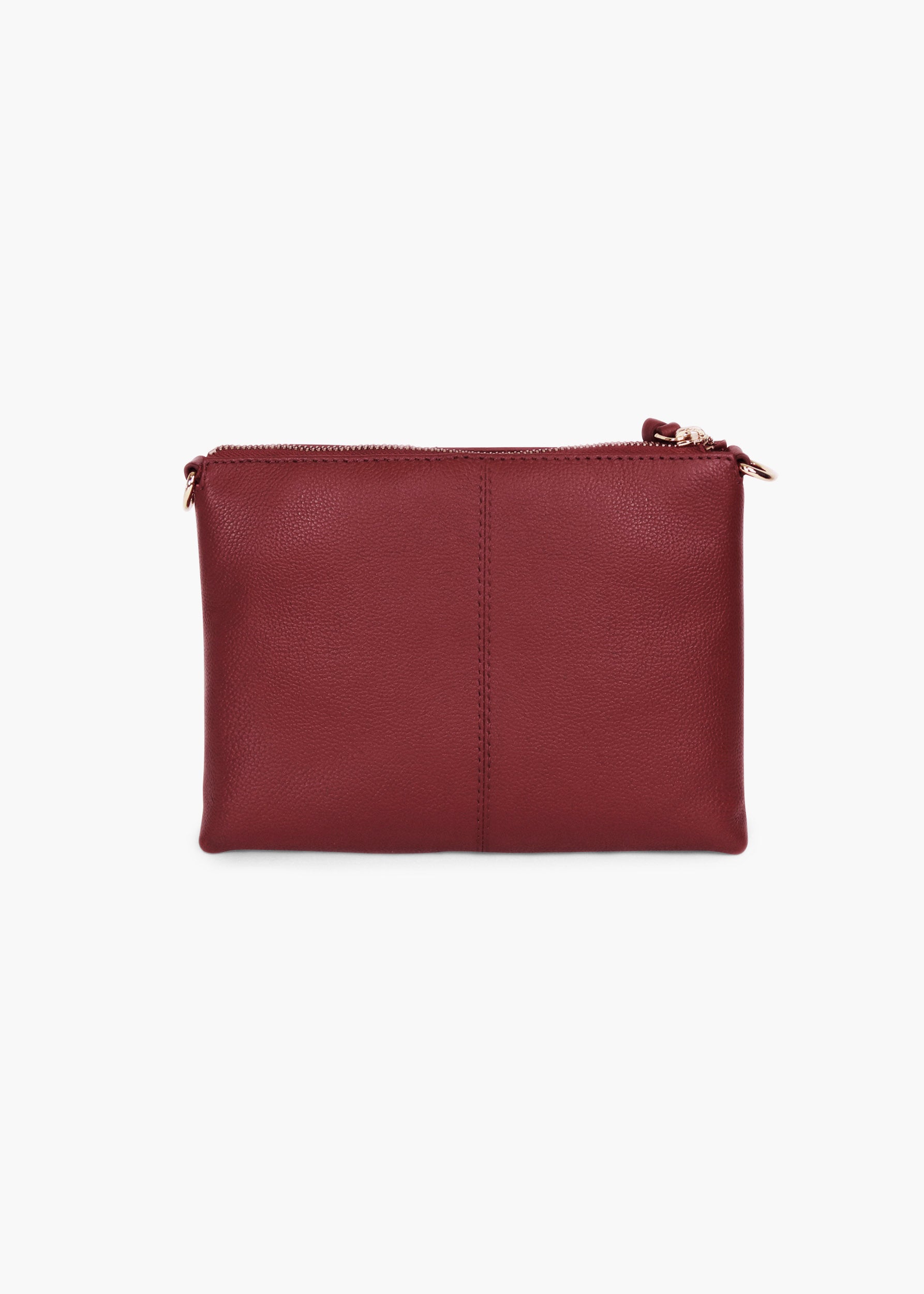 Ivy Bordeaux Leather Crossbody Bag
