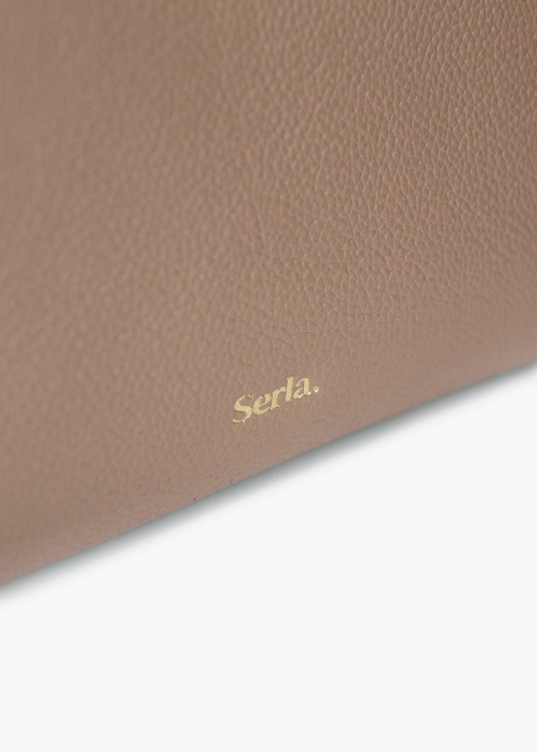 Ivy Taupe Leather Crossbody Bag