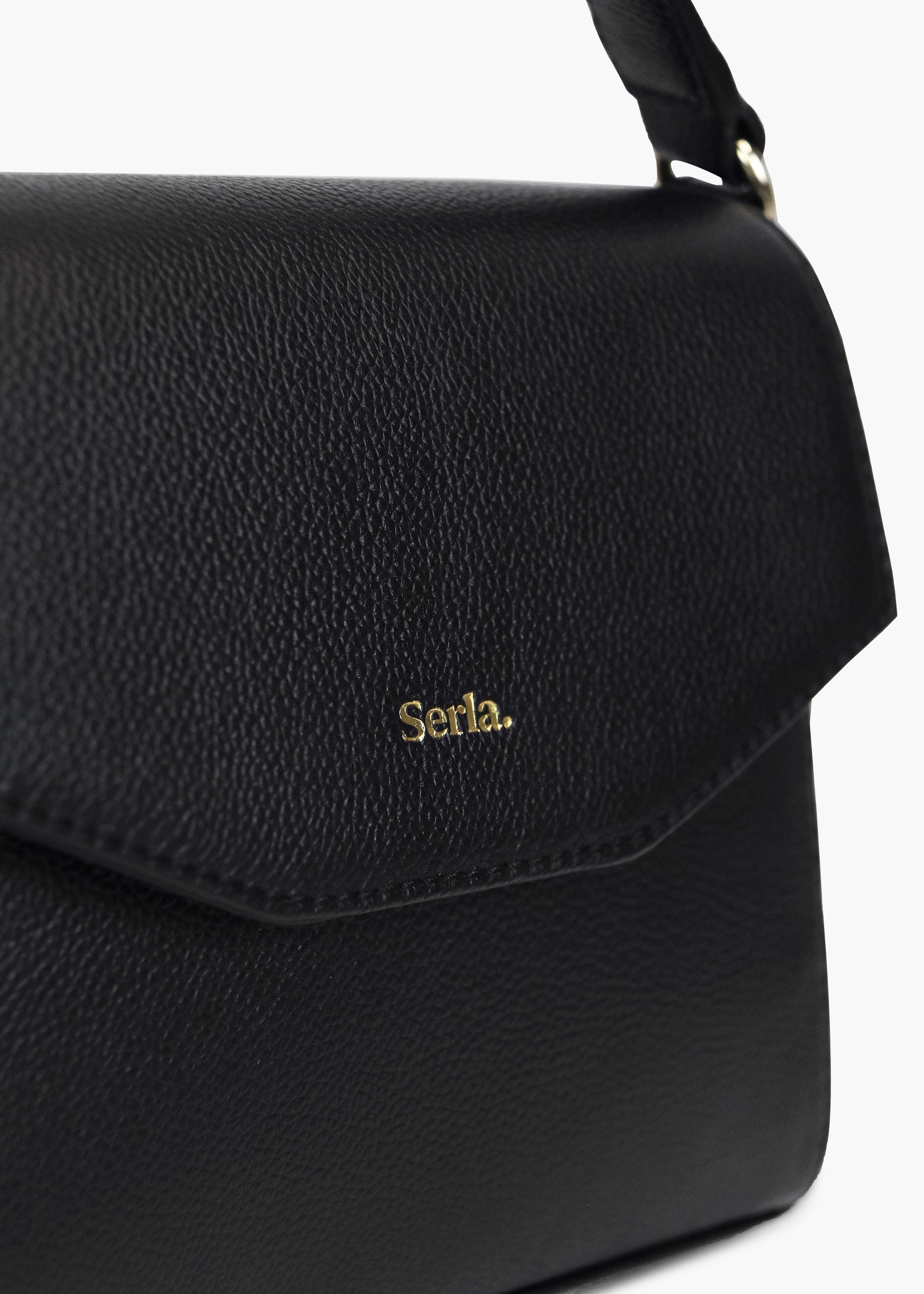 Kate Black Leather Crossbody Bag