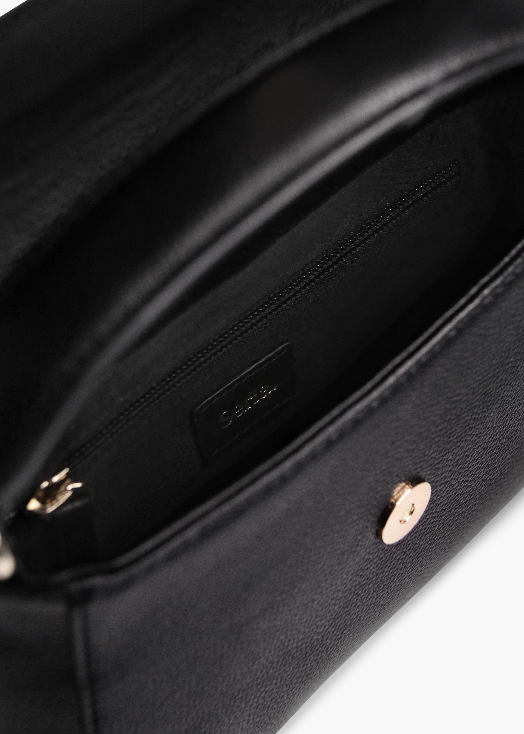 Kate Black Leather Crossbody Bag