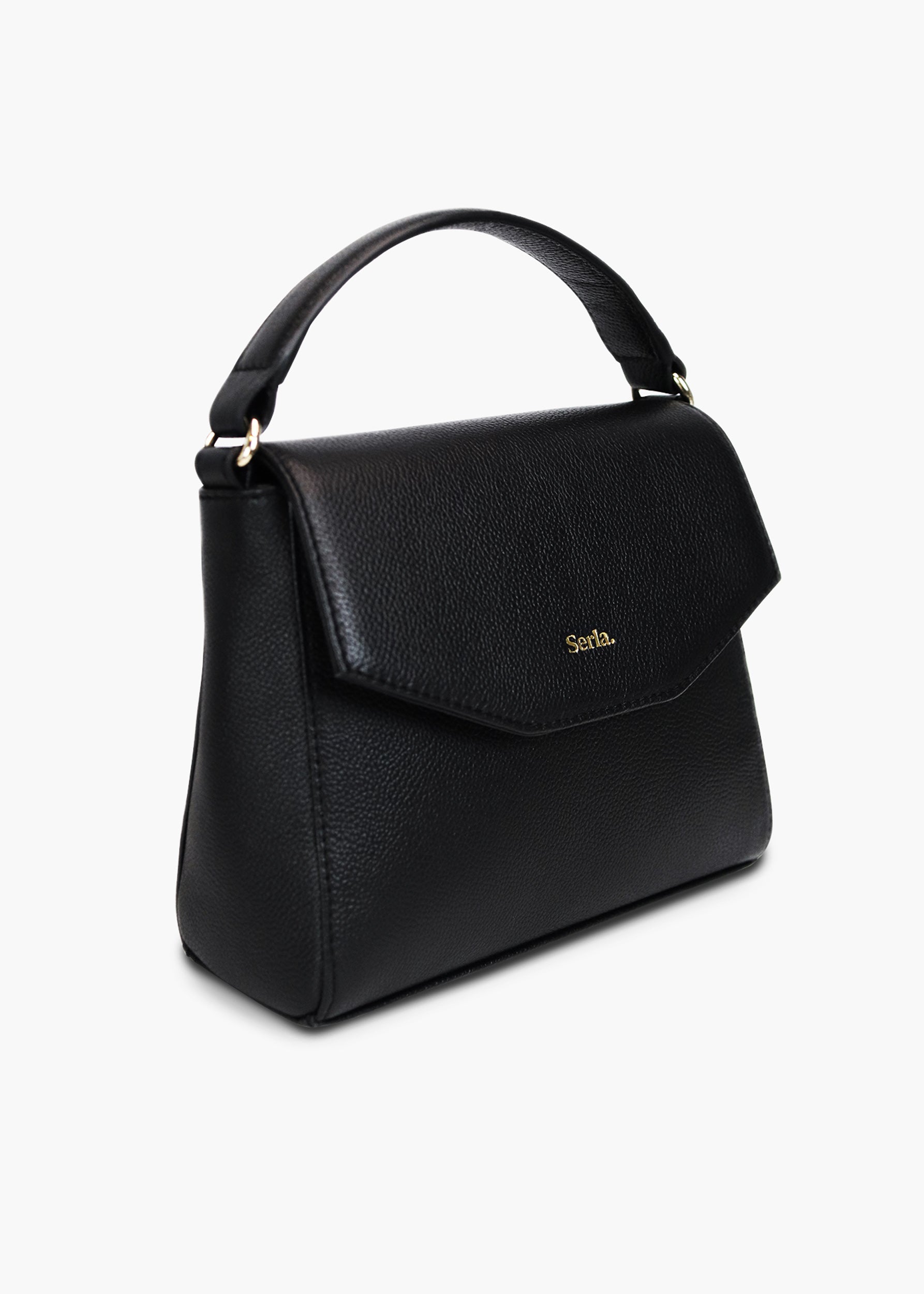 Kate Black Leather Crossbody Bag