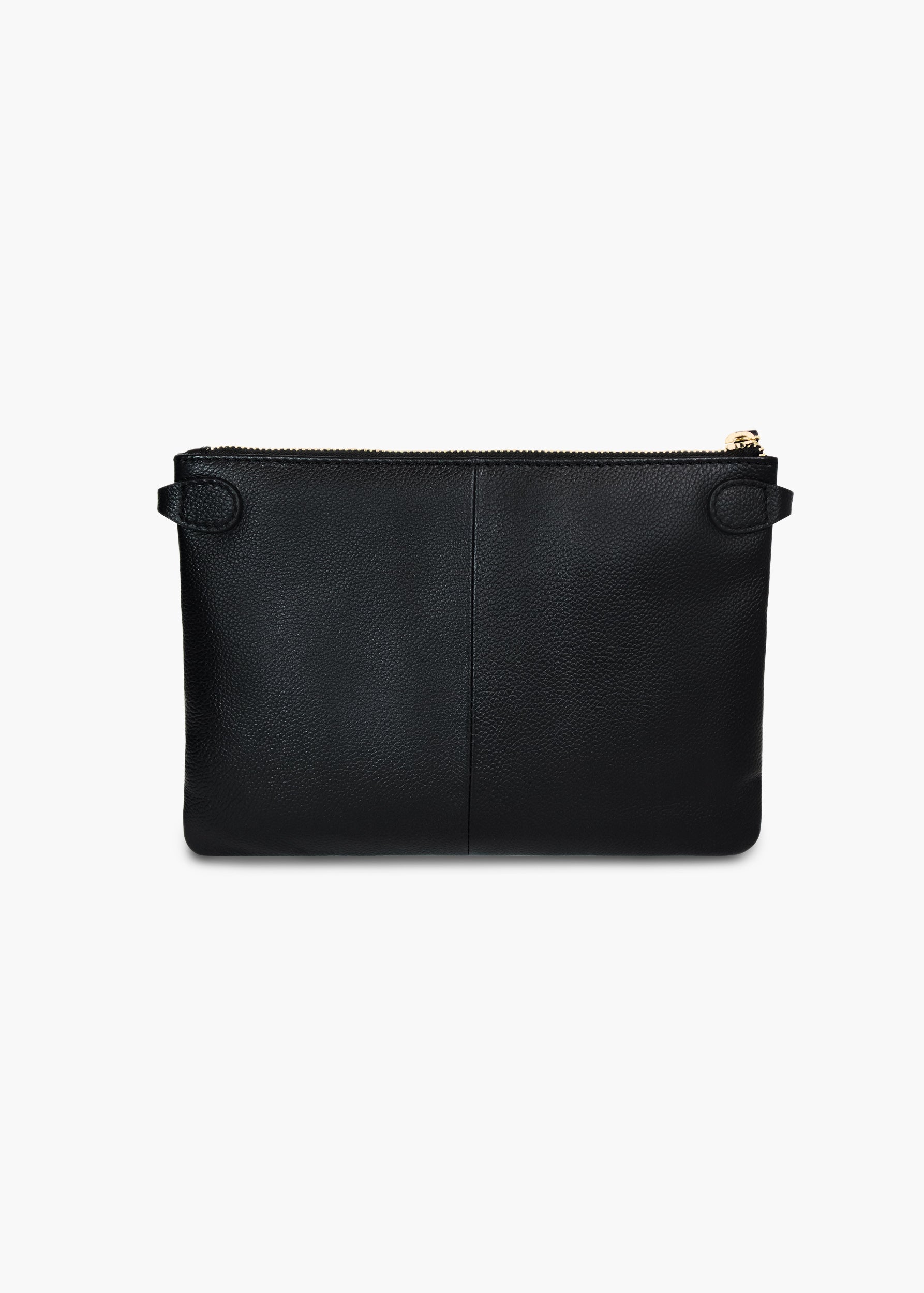 Poppy Black Leather Crossbody Bag