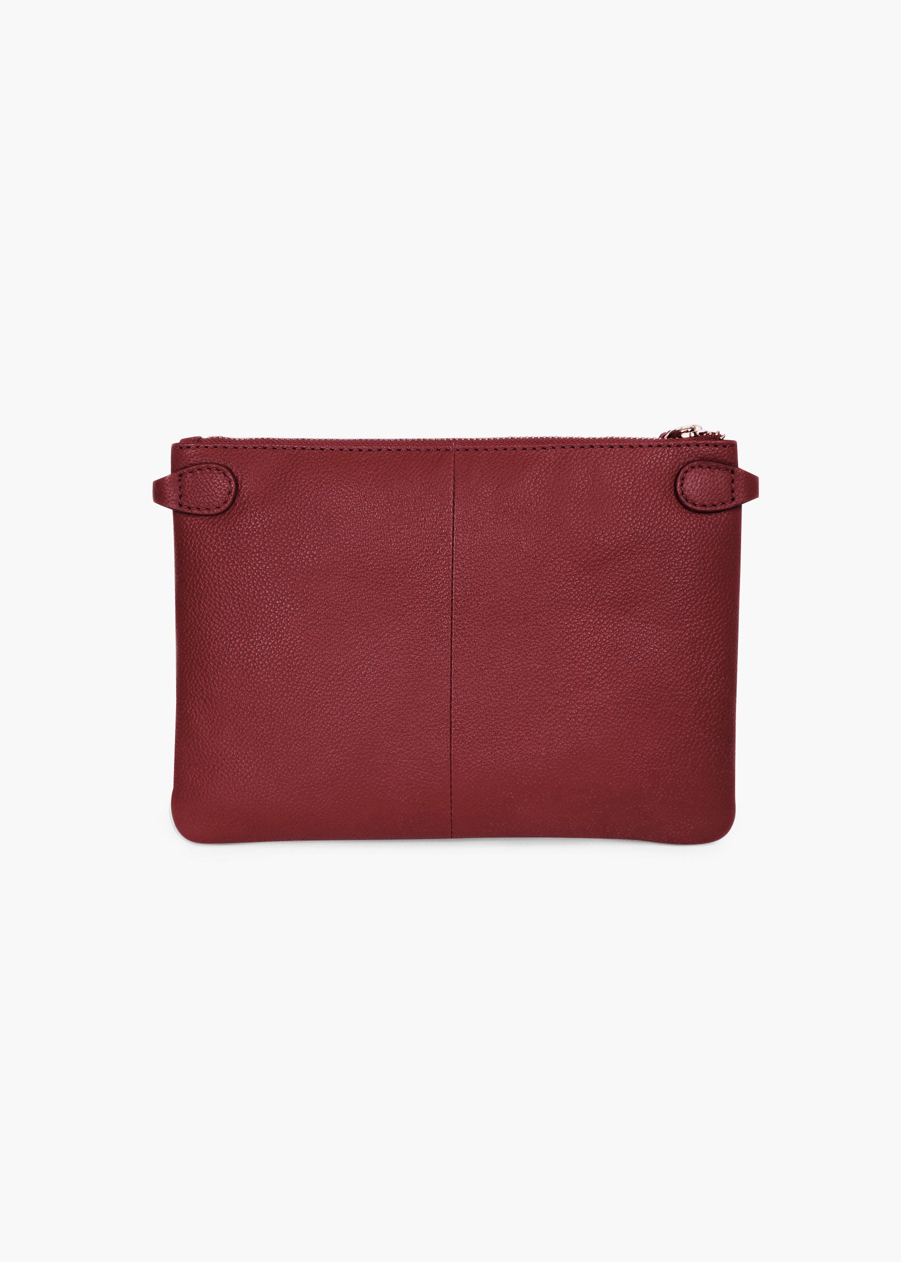 Poppy Bordeaux Leather Crossbody Bag