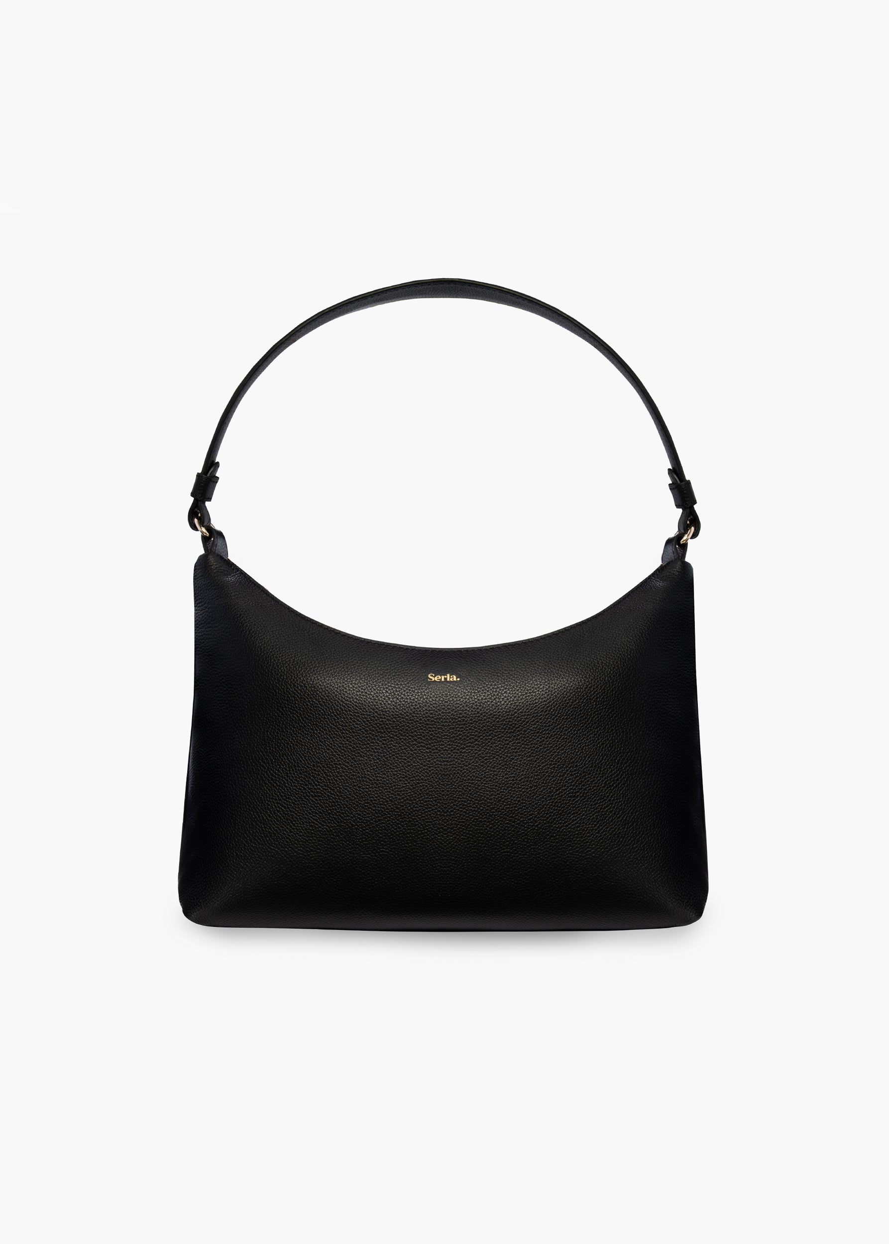 Juliet Black Leather Shoulder Bag