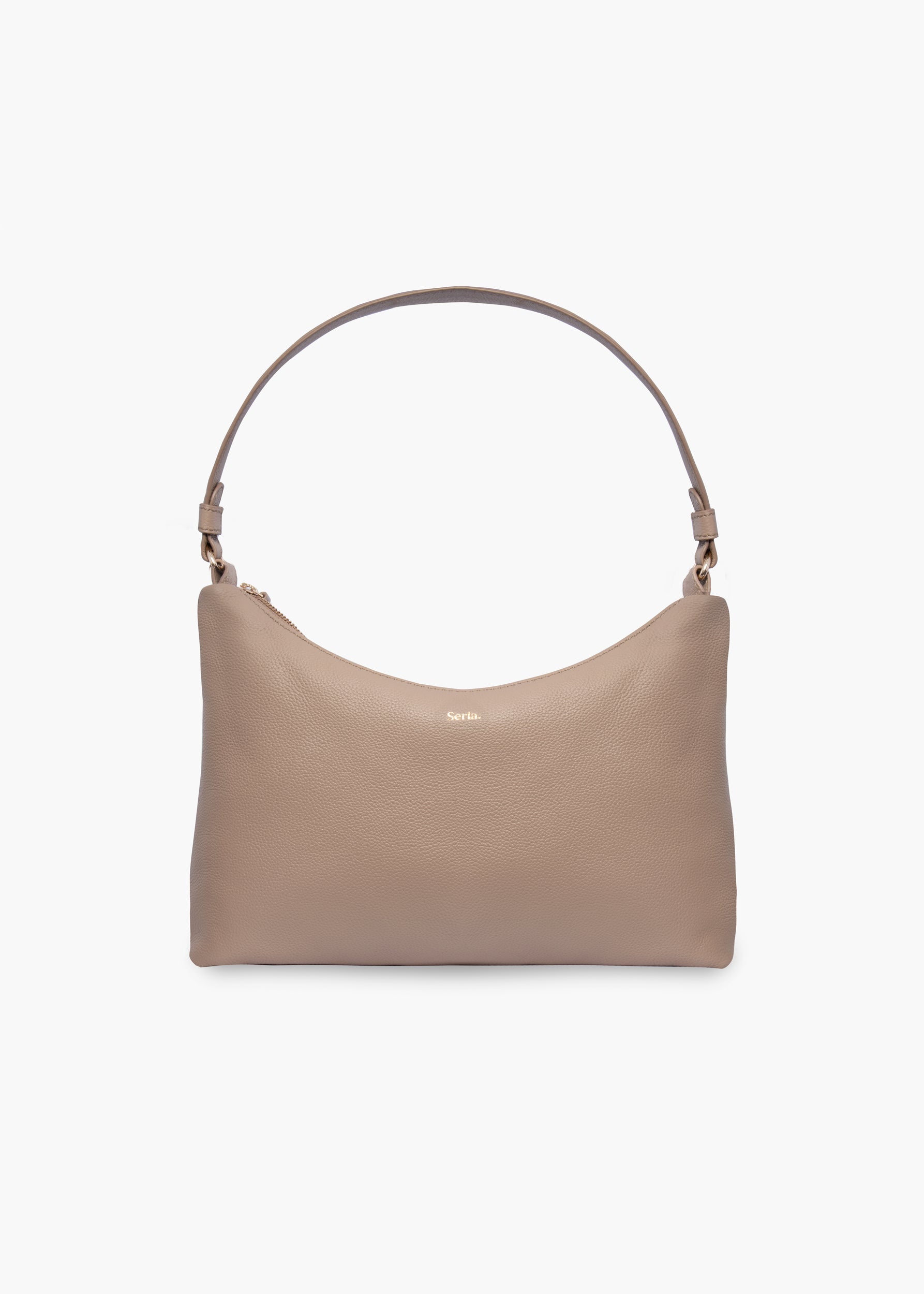 Juliet Taupe Leather Shoulder Bag