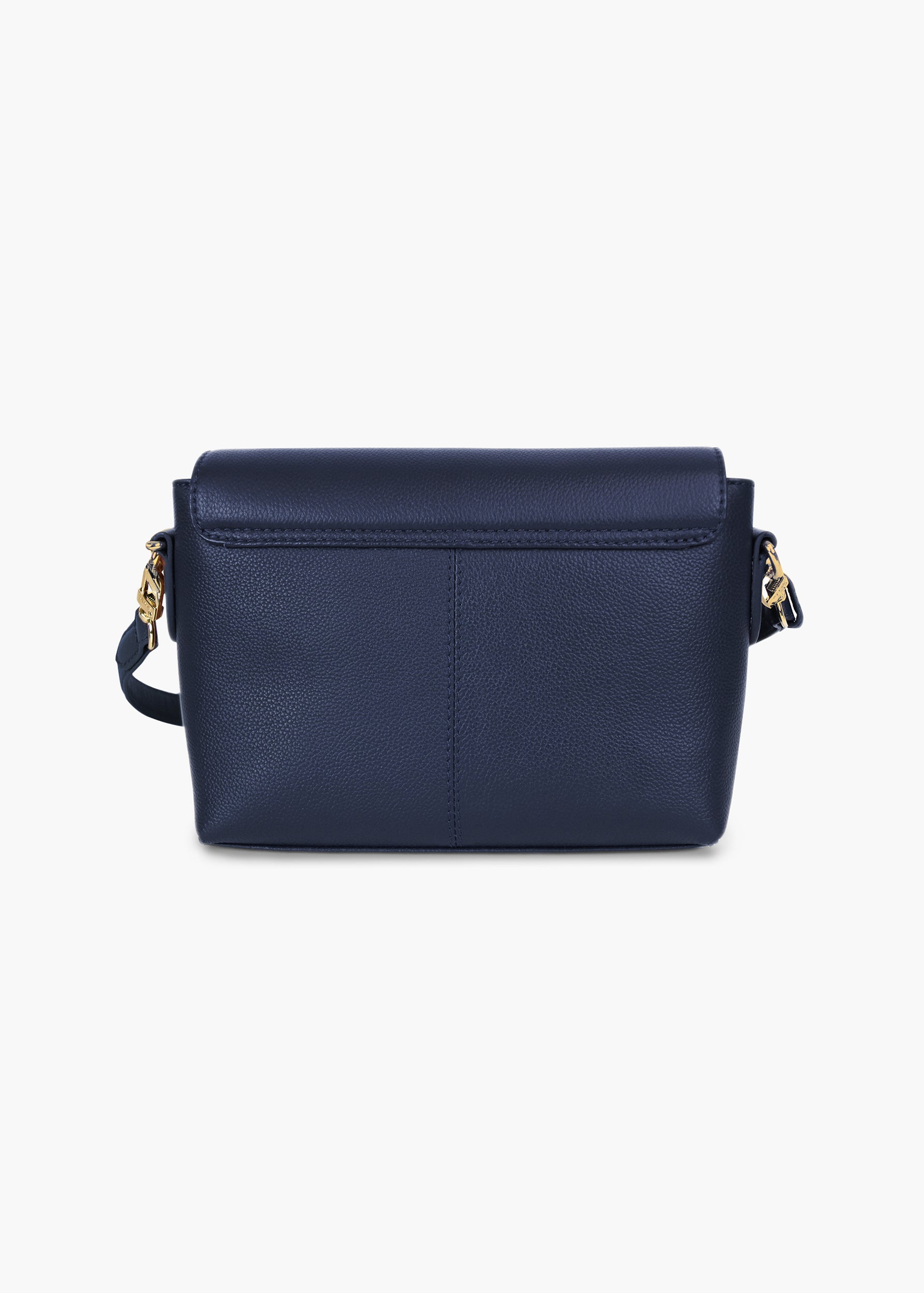 Victoria Navy Leather Crossbody Bag