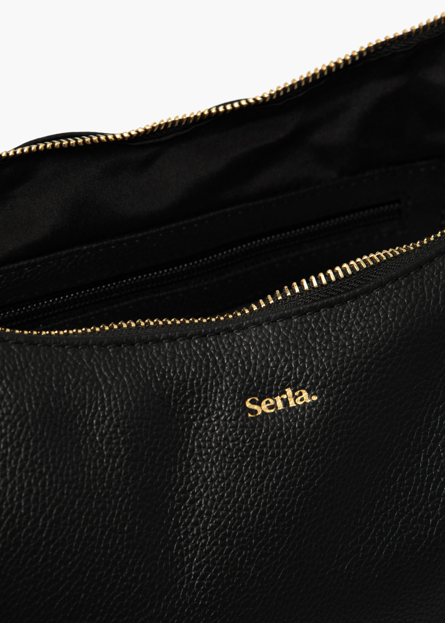 Juliet Black Leather Shoulder Bag