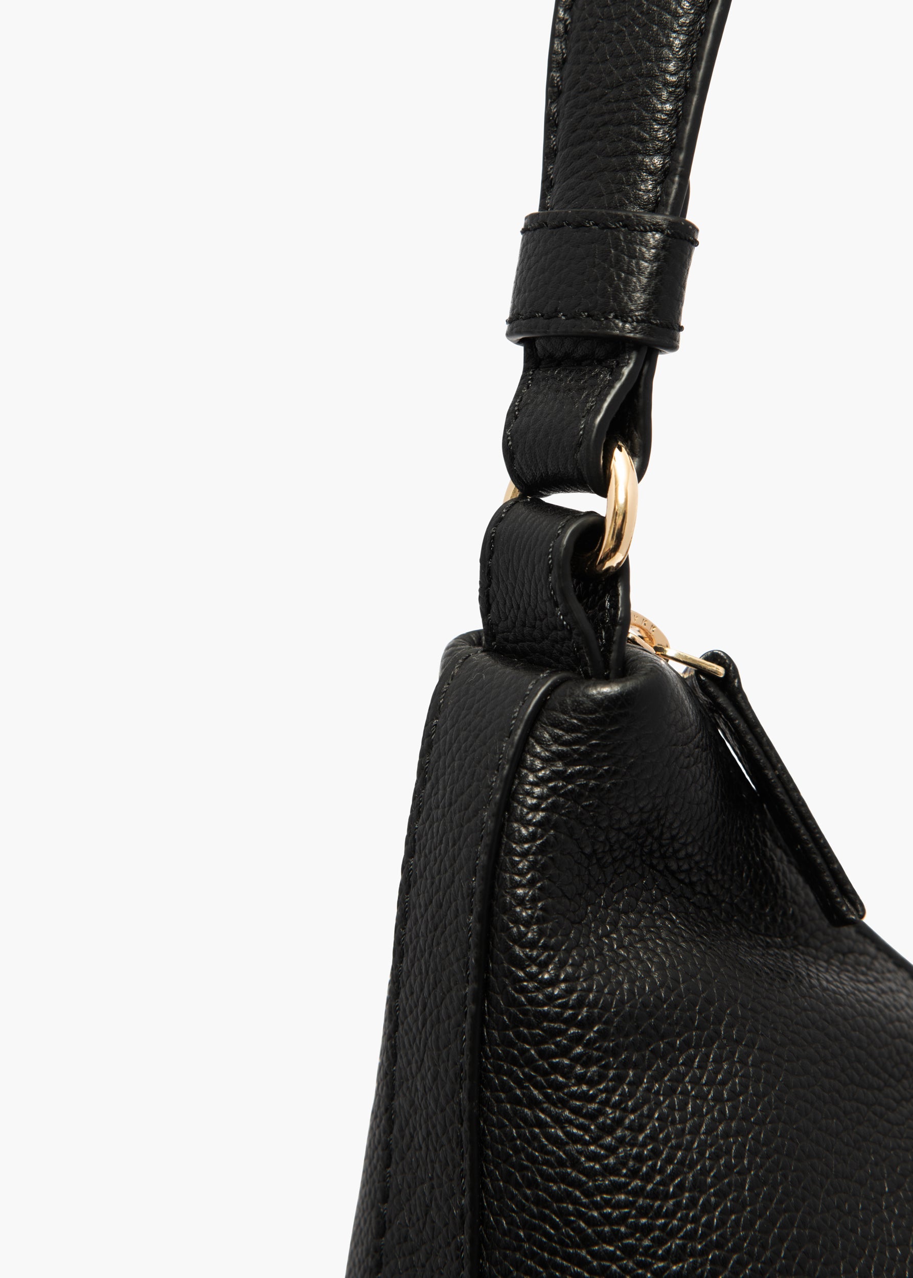 Juliet Black Leather Shoulder Bag