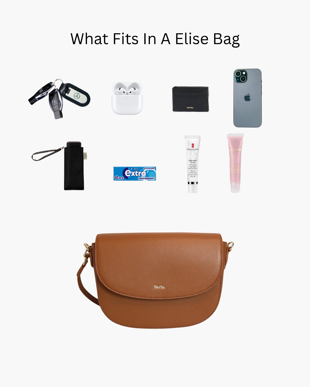 Elise Tan Leather Crossbody Bag