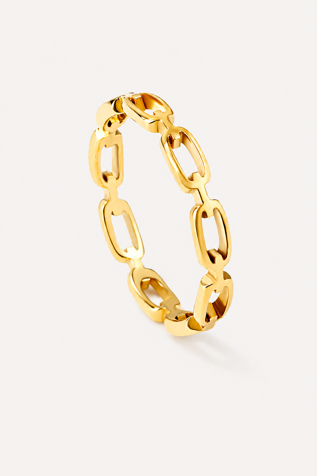 Gold Plated Link Ring