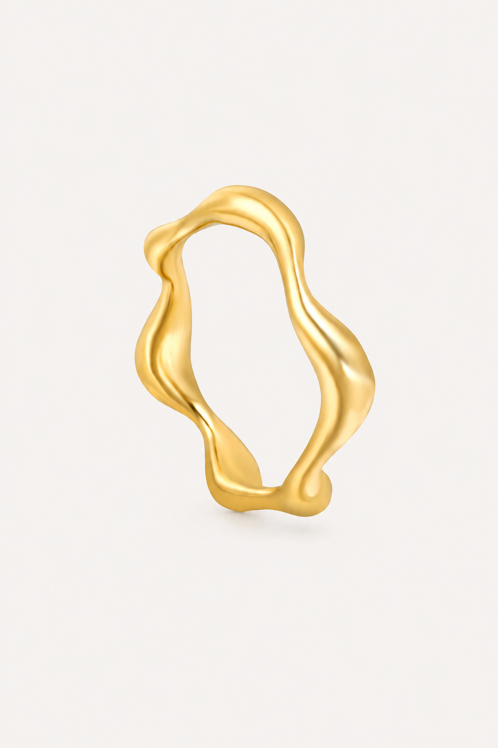 Gold Plated Wave Ring